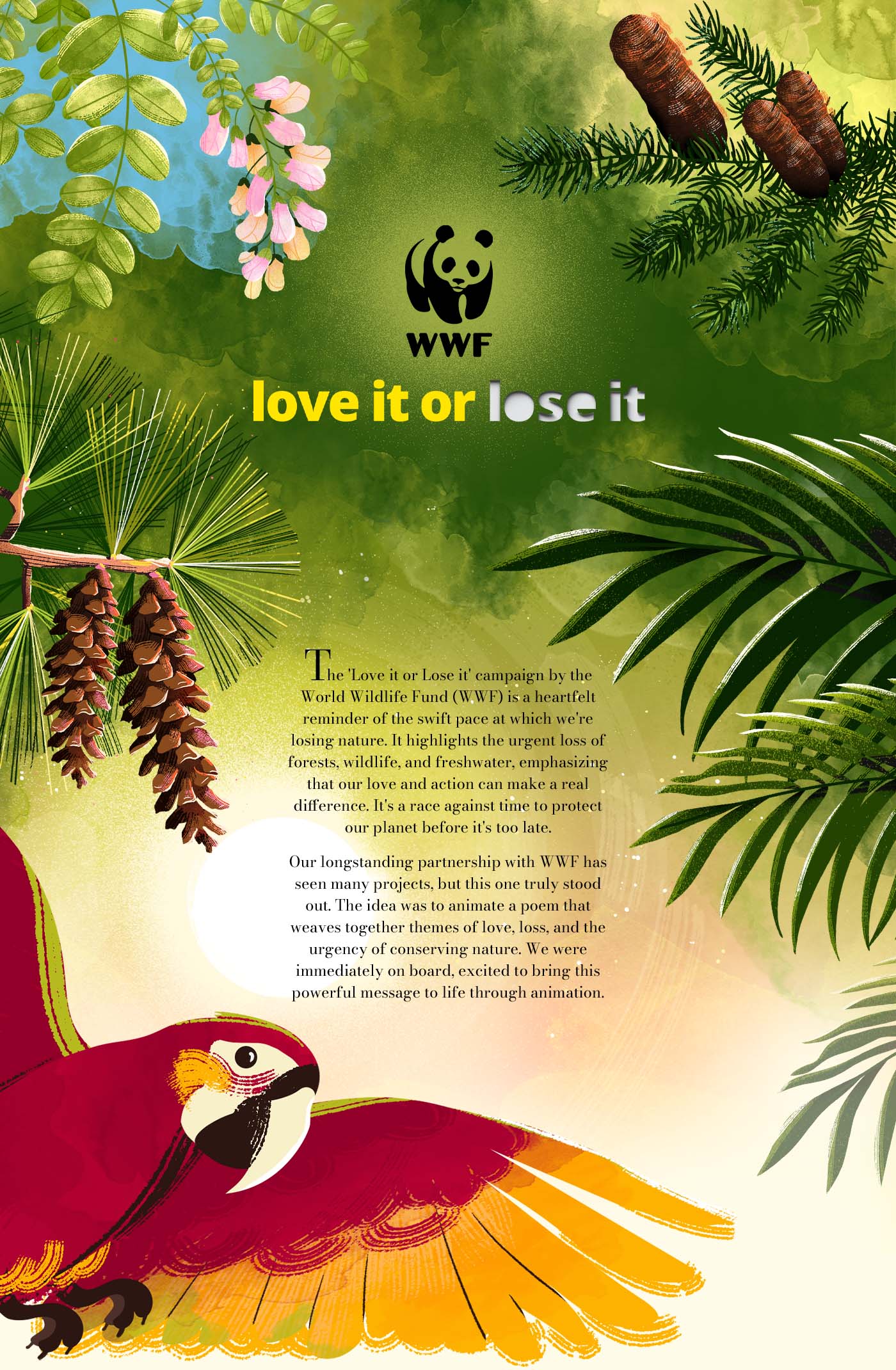 WWF - we highlight the urgent loss of nature