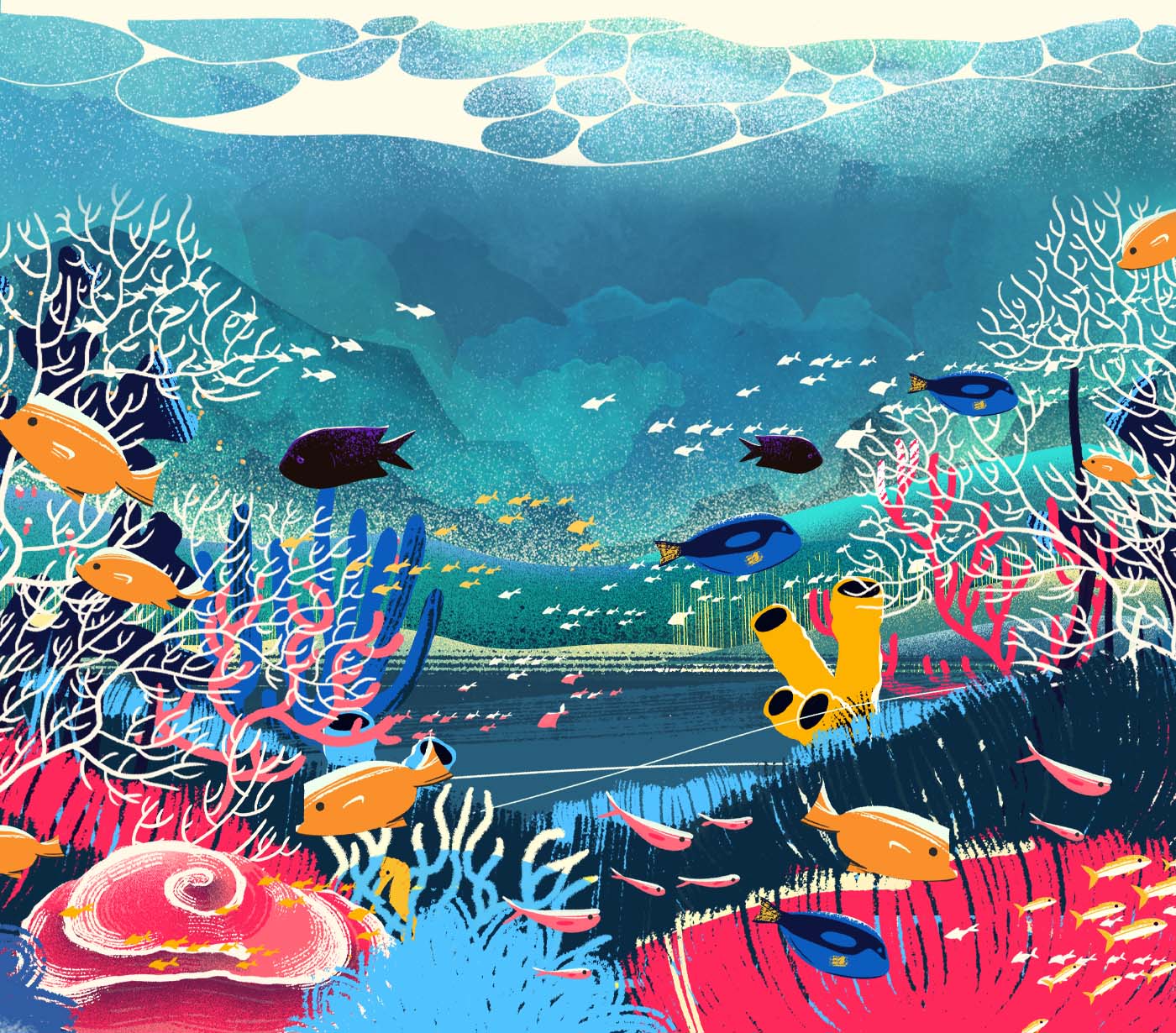 WWF - in the ocean, ending illustration
